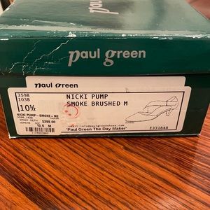 Paul Green 10 1/2 Nicki Pump Smoke Brushed M with box in like new condition.